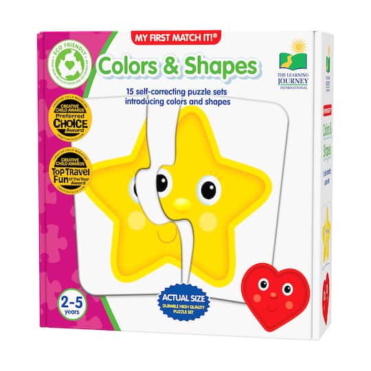 My First Match It - Colors & Shapes By The Learning Journey | 8" x 8" x 2.5" | Michaels®